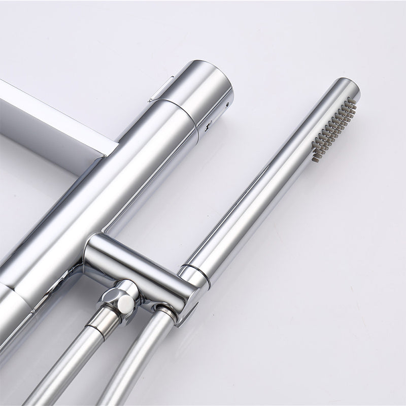 Floor Mounted Metal Freestanding Tub Filler Swivel Nickel Freestanding Faucet Clearhalo 'Bathroom Remodel & Bathroom Fixtures' 'Bathtub Faucets' 'bathtub_faucets' 'Home Improvement' 'home_improvement' 'home_improvement_bathtub_faucets' 6714725