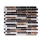 Peel & Stick Subway Tile Stain Resistant Plastic Rectangle Peel and Stick Tile 2 Pack Brown Clearhalo 'Flooring 'Home Improvement' 'home_improvement' 'home_improvement_peel_stick_blacksplash' 'Peel & Stick Backsplash Tile' 'peel_stick_blacksplash' 'Walls & Ceilings' Walls and Ceiling' 6714947