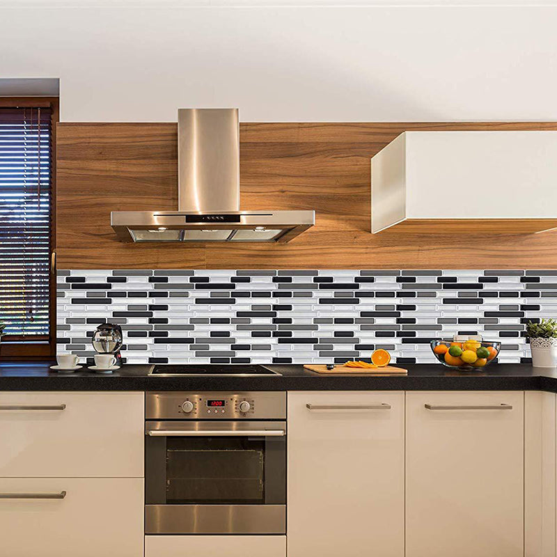 Peel & Stick Subway Tile Stain Resistant Plastic Rectangle Peel and Stick Tile 2 Pack Clearhalo 'Flooring 'Home Improvement' 'home_improvement' 'home_improvement_peel_stick_blacksplash' 'Peel & Stick Backsplash Tile' 'peel_stick_blacksplash' 'Walls & Ceilings' Walls and Ceiling' 6714955