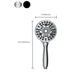 Round Handheld Shower Head Plastic Water Efficient Shower Head Clearhalo 'Bathroom Remodel & Bathroom Fixtures' 'Home Improvement' 'home_improvement' 'home_improvement_shower_heads' 'Shower Heads' 'shower_heads' 'Showers & Bathtubs Plumbing' 'Showers & Bathtubs' 6715278
