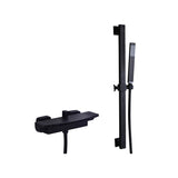 Wall Mounted Metal Tub Filler Low Arc Freestanding Bathtub Faucet Clearhalo 'Bathroom Remodel & Bathroom Fixtures' 'Bathtub Faucets' 'bathtub_faucets' 'Home Improvement' 'home_improvement' 'home_improvement_bathtub_faucets' 6715914