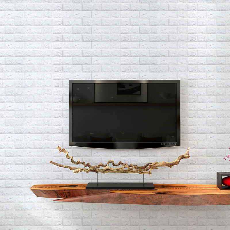 Modern Pearl Wainscoting PVC Wall Access Panel Peel and Stick Wall Tile Set of 2 White 20-Piece Set Clearhalo 'Flooring 'Home Improvement' 'home_improvement' 'home_improvement_wall_paneling' 'Wall Paneling' 'wall_paneling' 'Walls & Ceilings' Walls and Ceiling' 6715933