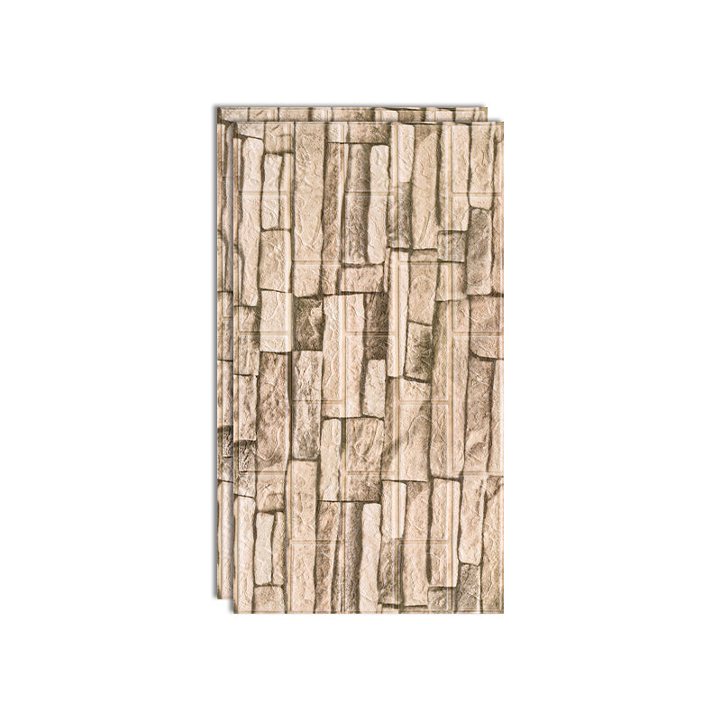 Modern Pearl Wainscoting PVC Wall Access Panel Peel and Stick Wall Tile Set of 2 Light Yellow Clearhalo 'Flooring 'Home Improvement' 'home_improvement' 'home_improvement_wall_paneling' 'Wall Paneling' 'wall_paneling' 'Walls & Ceilings' Walls and Ceiling' 6715934