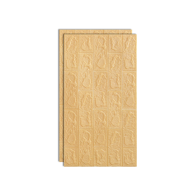 Modern Pearl Wainscoting PVC Wall Access Panel Peel and Stick Wall Tile Set of 2 Beige Clearhalo 'Flooring 'Home Improvement' 'home_improvement' 'home_improvement_wall_paneling' 'Wall Paneling' 'wall_paneling' 'Walls & Ceilings' Walls and Ceiling' 6715938