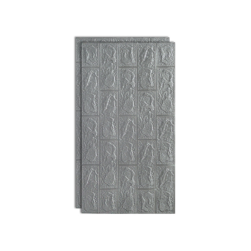 Modern Pearl Wainscoting PVC Wall Access Panel Peel and Stick Wall Tile Set of 2 Light Gray Clearhalo 'Flooring 'Home Improvement' 'home_improvement' 'home_improvement_wall_paneling' 'Wall Paneling' 'wall_paneling' 'Walls & Ceilings' Walls and Ceiling' 6715943