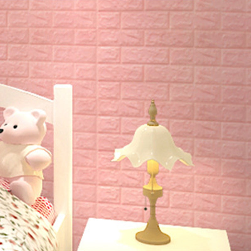 Modern Pearl Wainscoting PVC Wall Access Panel Peel and Stick Wall Tile Set of 2 Pink 20-Piece Set Clearhalo 'Flooring 'Home Improvement' 'home_improvement' 'home_improvement_wall_paneling' 'Wall Paneling' 'wall_paneling' 'Walls & Ceilings' Walls and Ceiling' 6715948