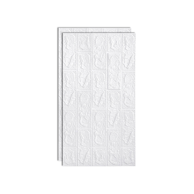 Modern Pearl Wainscoting PVC Wall Access Panel Peel and Stick Wall Tile Set of 2 White Clearhalo 'Flooring 'Home Improvement' 'home_improvement' 'home_improvement_wall_paneling' 'Wall Paneling' 'wall_paneling' 'Walls & Ceilings' Walls and Ceiling' 6715949