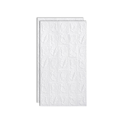 Modern Pearl Wainscoting PVC Wall Access Panel Peel and Stick Wall Tile Set of 2 White Clearhalo 'Flooring 'Home Improvement' 'home_improvement' 'home_improvement_wall_paneling' 'Wall Paneling' 'wall_paneling' 'Walls & Ceilings' Walls and Ceiling' 6715949
