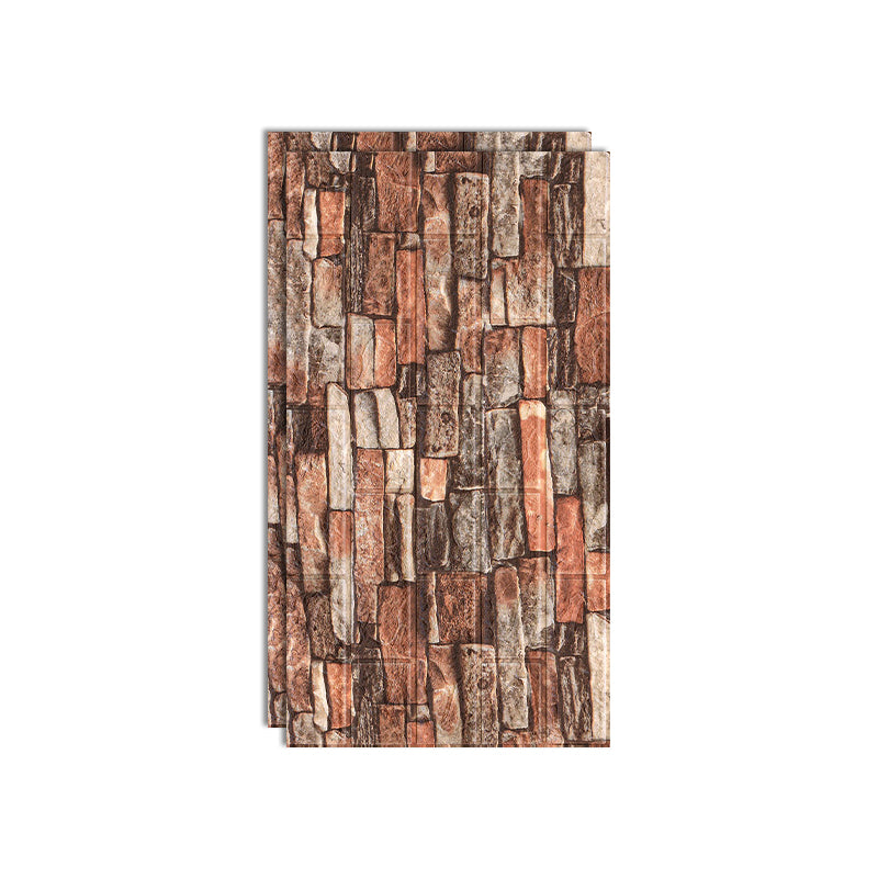 Modern Pearl Wainscoting PVC Wall Access Panel Peel and Stick Wall Tile Set of 2 Brick Red Clearhalo 'Flooring 'Home Improvement' 'home_improvement' 'home_improvement_wall_paneling' 'Wall Paneling' 'wall_paneling' 'Walls & Ceilings' Walls and Ceiling' 6715950