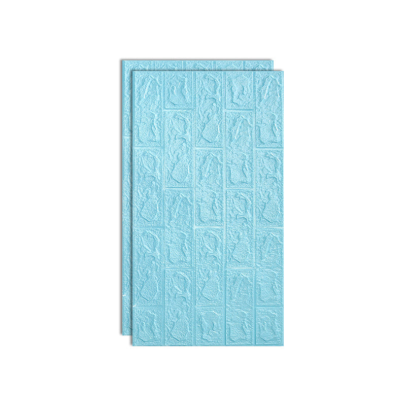 Modern Pearl Wainscoting PVC Wall Access Panel Peel and Stick Wall Tile Set of 2 Light Blue Clearhalo 'Flooring 'Home Improvement' 'home_improvement' 'home_improvement_wall_paneling' 'Wall Paneling' 'wall_paneling' 'Walls & Ceilings' Walls and Ceiling' 6715952