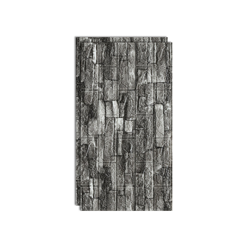 Modern Pearl Wainscoting PVC Wall Access Panel Peel and Stick Wall Tile Set of 2 Dark Gray Clearhalo 'Flooring 'Home Improvement' 'home_improvement' 'home_improvement_wall_paneling' 'Wall Paneling' 'wall_paneling' 'Walls & Ceilings' Walls and Ceiling' 6715953