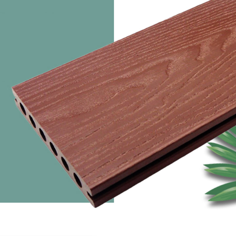 Outdoor Deck Plank Waterproof Slip Resistant Embossed Snapping Floor Board Clearhalo 'Home Improvement' 'home_improvement' 'home_improvement_outdoor_deck_tiles_planks' 'Outdoor Deck Tiles & Planks' 'Outdoor Flooring & Tile' 'Outdoor Remodel' 'outdoor_deck_tiles_planks' 6716159