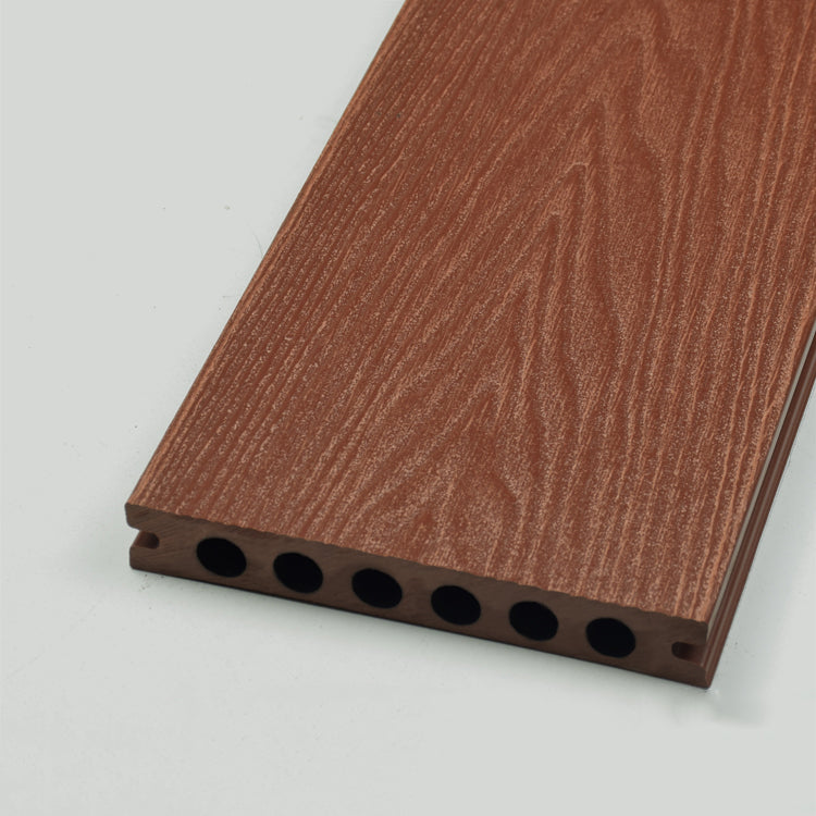 Outdoor Deck Plank Waterproof Slip Resistant Embossed Snapping Floor Board Maroon Clearhalo 'Home Improvement' 'home_improvement' 'home_improvement_outdoor_deck_tiles_planks' 'Outdoor Deck Tiles & Planks' 'Outdoor Flooring & Tile' 'Outdoor Remodel' 'outdoor_deck_tiles_planks' 6716166