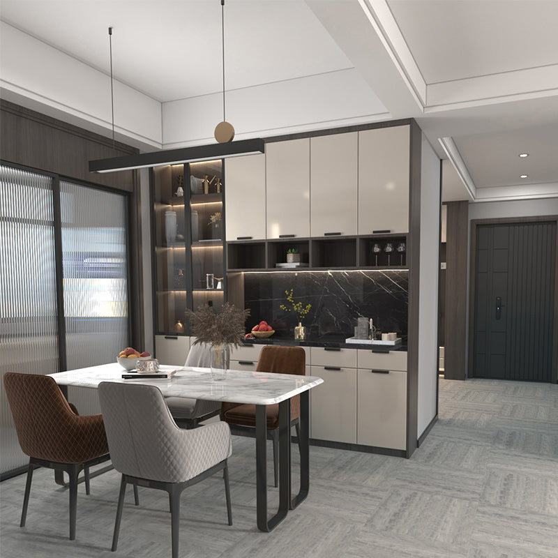 Square PVC Flooring Stone Design Peel & Stick Vinyl Flooring for Living Room Light Gray Beige Clearhalo 'Flooring 'Home Improvement' 'home_improvement' 'home_improvement_vinyl_flooring' 'Vinyl Flooring' 'vinyl_flooring' Walls and Ceiling' 6716286