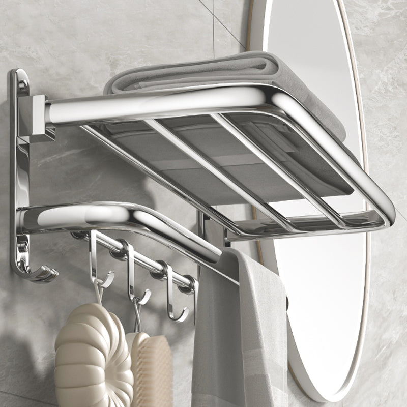 Modern Stainless Steel Bath Shelf Bathroom Accessories Hardware Set Clearhalo 'Bathroom Hardware Sets' 'Bathroom Hardware' 'Bathroom Remodel & Bathroom Fixtures' 'bathroom_hardware_sets' 'Home Improvement' 'home_improvement' 'home_improvement_bathroom_hardware_sets' 6717732