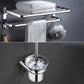 Modern Stainless Steel Bath Shelf Bathroom Accessories Hardware Set Towel Rack with Toilet Brush Clearhalo 'Bathroom Hardware Sets' 'Bathroom Hardware' 'Bathroom Remodel & Bathroom Fixtures' 'bathroom_hardware_sets' 'Home Improvement' 'home_improvement' 'home_improvement_bathroom_hardware_sets' 6717740