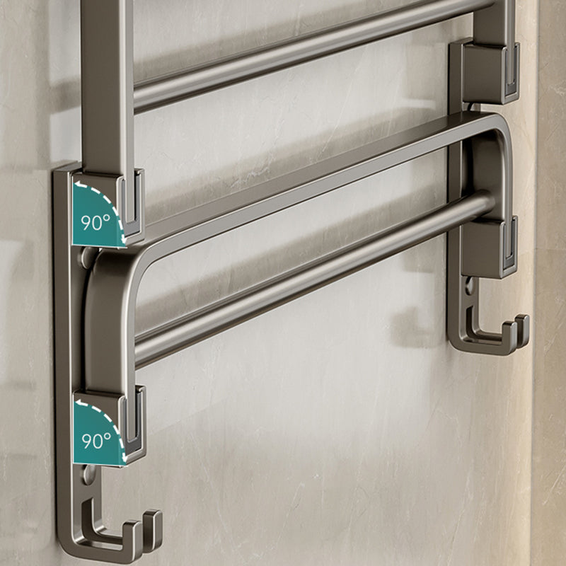 Modern Stainless Steel Bath Shelf Bathroom Accessory Kit Towel Bar Bathroom Set Clearhalo 'Bathroom Hardware Sets' 'Bathroom Hardware' 'Bathroom Remodel & Bathroom Fixtures' 'bathroom_hardware_sets' 'Home Improvement' 'home_improvement' 'home_improvement_bathroom_hardware_sets' 6717785
