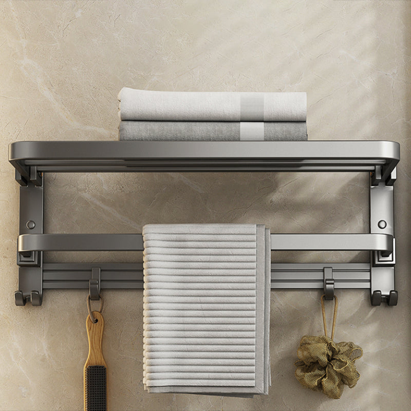 Modern Towel Bar Bathroom Set Bath Shelf Bathroom Accessory Kit Clearhalo 'Bathroom Hardware Sets' 'Bathroom Hardware' 'Bathroom Remodel & Bathroom Fixtures' 'bathroom_hardware_sets' 'Home Improvement' 'home_improvement' 'home_improvement_bathroom_hardware_sets' 6717824