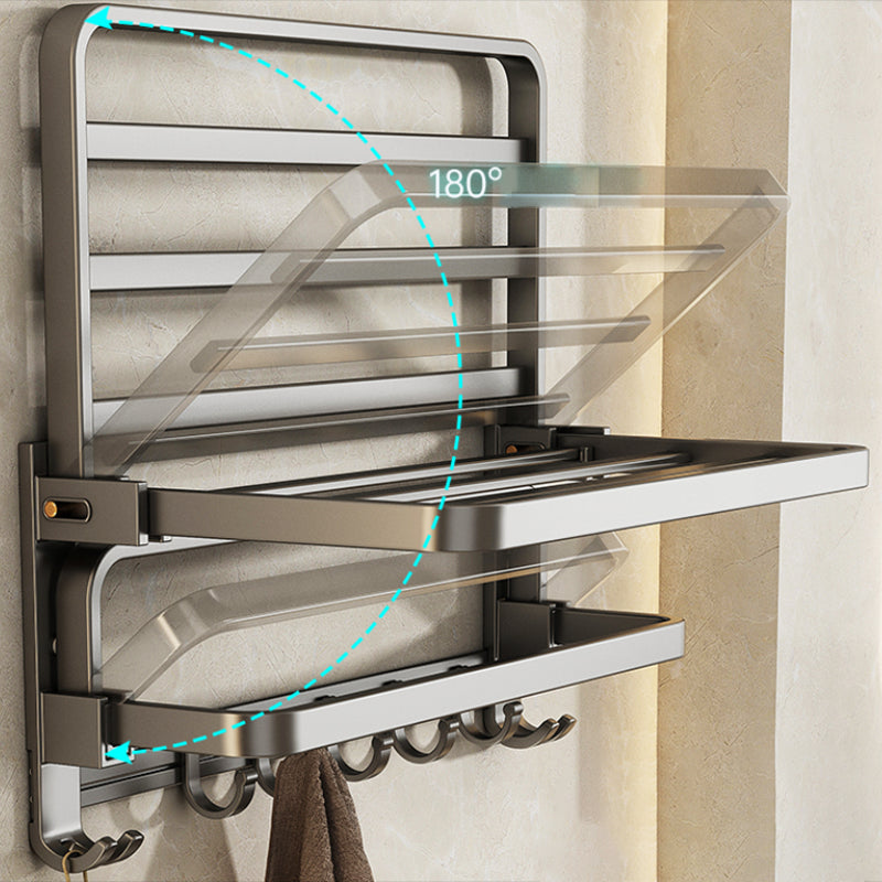 Modern Towel Bar Bathroom Set Bath Shelf Bathroom Accessory Kit Clearhalo 'Bathroom Hardware Sets' 'Bathroom Hardware' 'Bathroom Remodel & Bathroom Fixtures' 'bathroom_hardware_sets' 'Home Improvement' 'home_improvement' 'home_improvement_bathroom_hardware_sets' 6717834