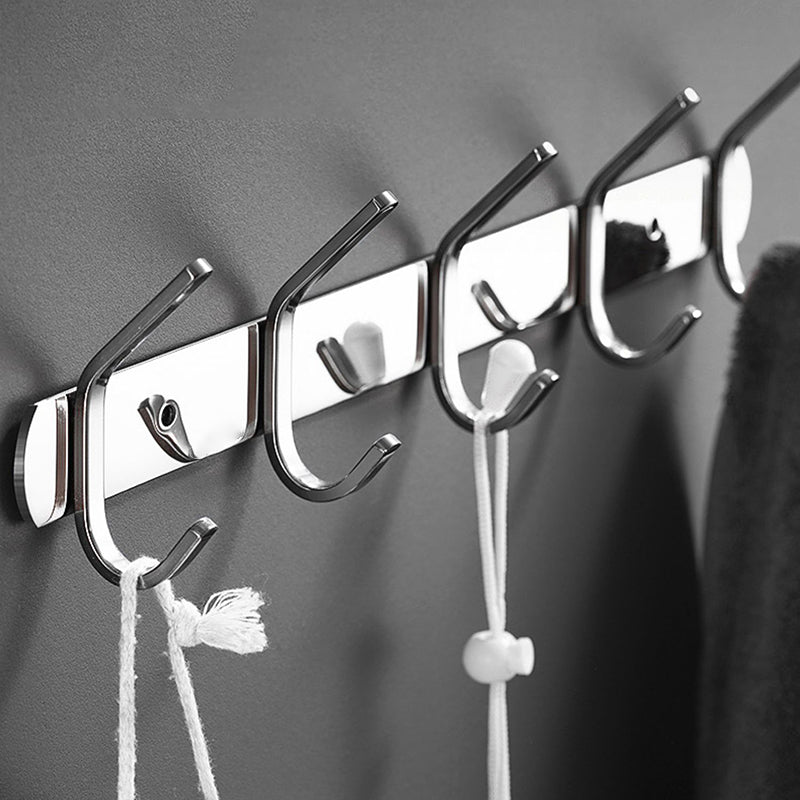 Modern Bathroom Set Stainless Steel Bath Shelf Paper Holder Bathroom Accessory Kit Clearhalo 'Bathroom Hardware Sets' 'Bathroom Hardware' 'Bathroom Remodel & Bathroom Fixtures' 'bathroom_hardware_sets' 'Home Improvement' 'home_improvement' 'home_improvement_bathroom_hardware_sets' 6717915