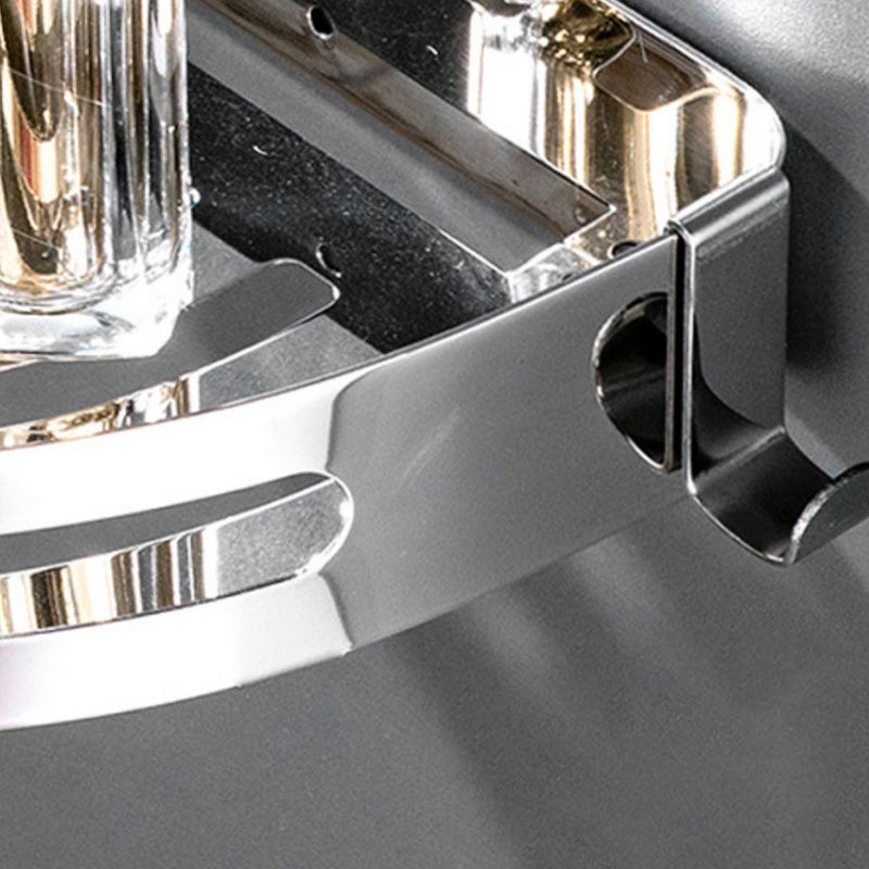 Modern Bathroom Set Stainless Steel Bath Shelf Paper Holder Bathroom Accessory Kit Clearhalo 'Bathroom Hardware Sets' 'Bathroom Hardware' 'Bathroom Remodel & Bathroom Fixtures' 'bathroom_hardware_sets' 'Home Improvement' 'home_improvement' 'home_improvement_bathroom_hardware_sets' 6717931