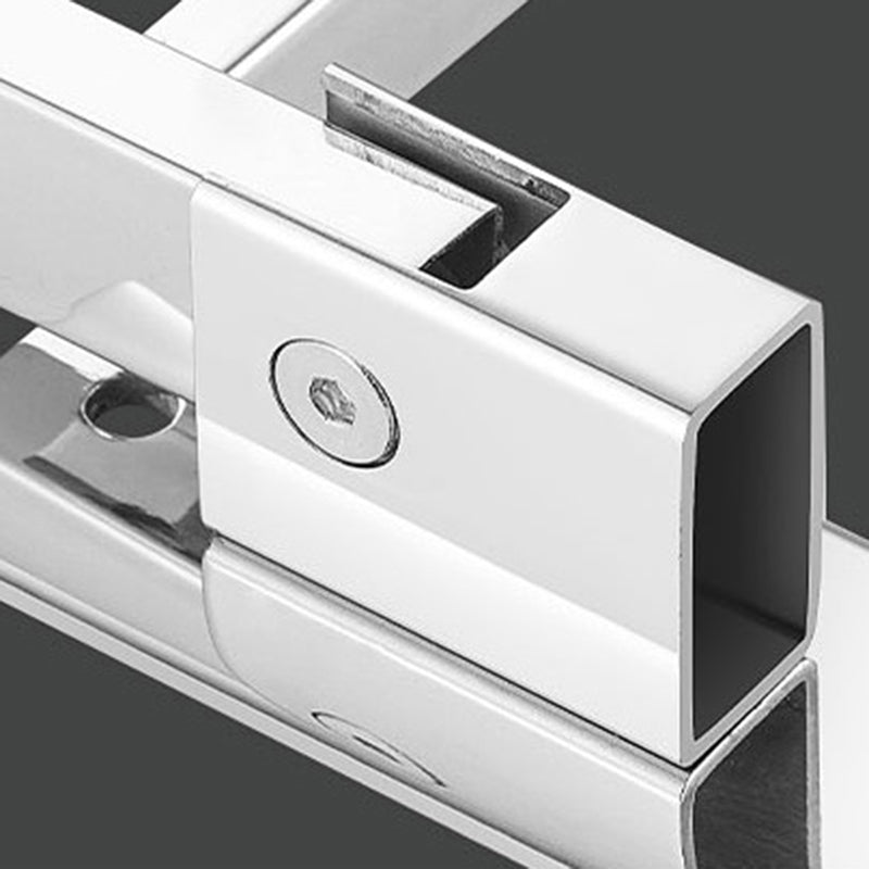 Modern Bathroom Set Stainless Steel Bath Shelf Paper Holder Bathroom Accessory Kit Clearhalo 'Bathroom Hardware Sets' 'Bathroom Hardware' 'Bathroom Remodel & Bathroom Fixtures' 'bathroom_hardware_sets' 'Home Improvement' 'home_improvement' 'home_improvement_bathroom_hardware_sets' 6717937