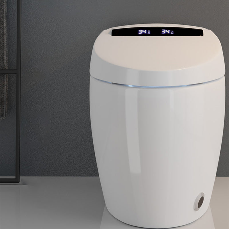 White Heated Seat Bidet Floor Standing Bidet Smart Toilet with Quiet-Close Clearhalo 'Bathroom Remodel & Bathroom Fixtures' 'Bidets' 'Home Improvement' 'home_improvement' 'home_improvement_bidets' 'Toilets & Bidets' 6717967