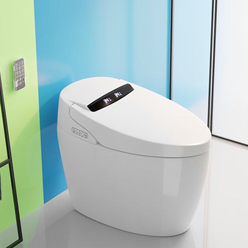 White Heated Seat Bidet Floor Standing Bidet Smart Toilet with Quiet-Close Clearhalo 'Bathroom Remodel & Bathroom Fixtures' 'Bidets' 'Home Improvement' 'home_improvement' 'home_improvement_bidets' 'Toilets & Bidets' 6717968