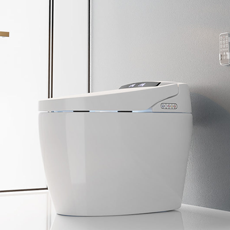 White Heated Seat Bidet Floor Standing Bidet Smart Toilet with Quiet-Close Clearhalo 'Bathroom Remodel & Bathroom Fixtures' 'Bidets' 'Home Improvement' 'home_improvement' 'home_improvement_bidets' 'Toilets & Bidets' 6717971