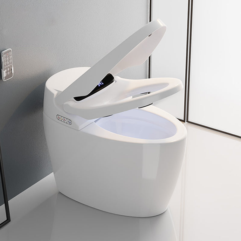 White Heated Seat Bidet Floor Standing Bidet Smart Toilet with Quiet-Close Clearhalo 'Bathroom Remodel & Bathroom Fixtures' 'Bidets' 'Home Improvement' 'home_improvement' 'home_improvement_bidets' 'Toilets & Bidets' 6717972