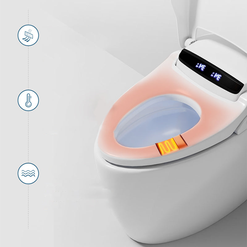 White Heated Seat Bidet Floor Standing Bidet Smart Toilet with Quiet-Close Clearhalo 'Bathroom Remodel & Bathroom Fixtures' 'Bidets' 'Home Improvement' 'home_improvement' 'home_improvement_bidets' 'Toilets & Bidets' 6717977