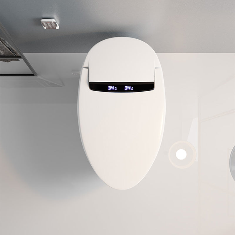 White Heated Seat Bidet Floor Standing Bidet Smart Toilet with Quiet-Close Clearhalo 'Bathroom Remodel & Bathroom Fixtures' 'Bidets' 'Home Improvement' 'home_improvement' 'home_improvement_bidets' 'Toilets & Bidets' 6717981