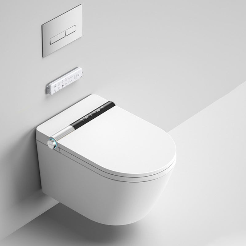 White Antimicrobial Bidet Elongated Smart Toilet with Unlimited Warm Water Clearhalo 'Bathroom Remodel & Bathroom Fixtures' 'Bidets' 'Home Improvement' 'home_improvement' 'home_improvement_bidets' 'Toilets & Bidets' 6718021