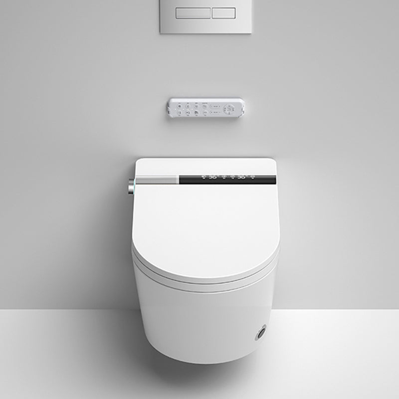 White Antimicrobial Bidet Elongated Smart Toilet with Unlimited Warm Water Clearhalo 'Bathroom Remodel & Bathroom Fixtures' 'Bidets' 'Home Improvement' 'home_improvement' 'home_improvement_bidets' 'Toilets & Bidets' 6718025