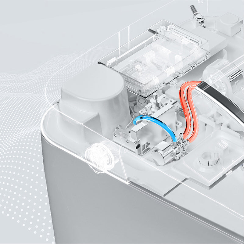 White Antimicrobial Bidet Elongated Smart Toilet with Unlimited Warm Water Clearhalo 'Bathroom Remodel & Bathroom Fixtures' 'Bidets' 'Home Improvement' 'home_improvement' 'home_improvement_bidets' 'Toilets & Bidets' 6718029
