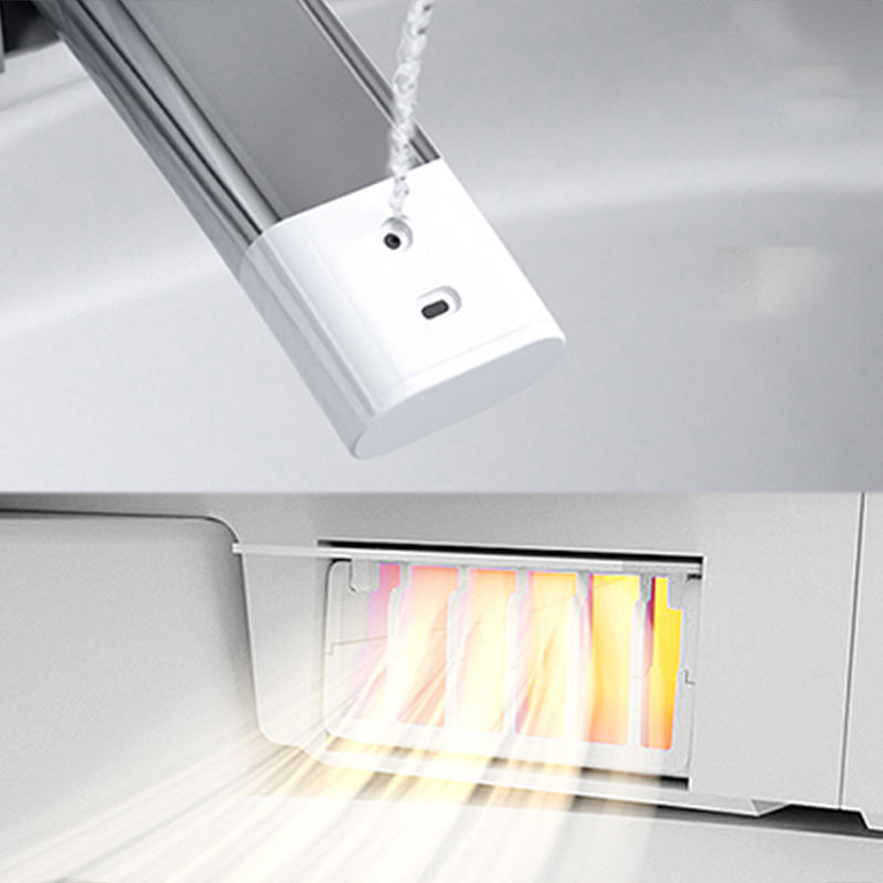 White Antimicrobial Bidet Elongated Smart Toilet with Unlimited Warm Water Clearhalo 'Bathroom Remodel & Bathroom Fixtures' 'Bidets' 'Home Improvement' 'home_improvement' 'home_improvement_bidets' 'Toilets & Bidets' 6718031