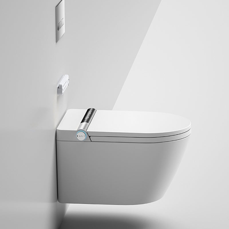 White Antimicrobial Bidet Elongated Smart Toilet with Unlimited Warm Water Clearhalo 'Bathroom Remodel & Bathroom Fixtures' 'Bidets' 'Home Improvement' 'home_improvement' 'home_improvement_bidets' 'Toilets & Bidets' 6718034