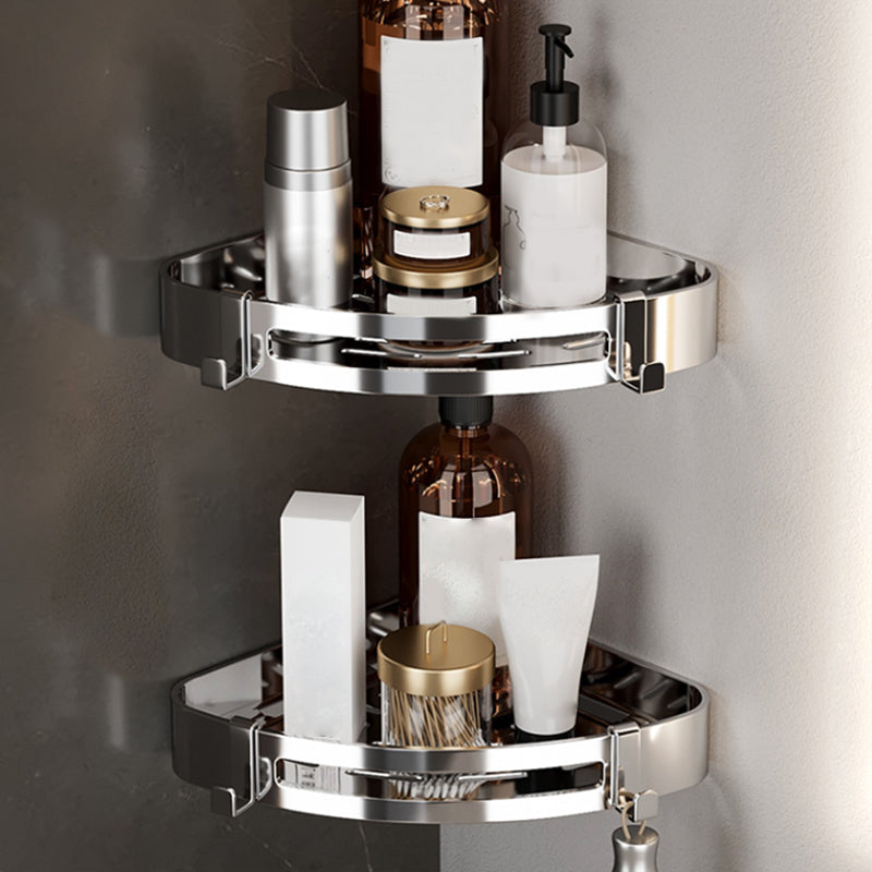 Modern Polished Chrome Bathroom Accessory Set in Stainless Steel Clearhalo 'Bathroom Hardware Sets' 'Bathroom Hardware' 'Bathroom Remodel & Bathroom Fixtures' 'bathroom_hardware_sets' 'Home Improvement' 'home_improvement' 'home_improvement_bathroom_hardware_sets' 6718042