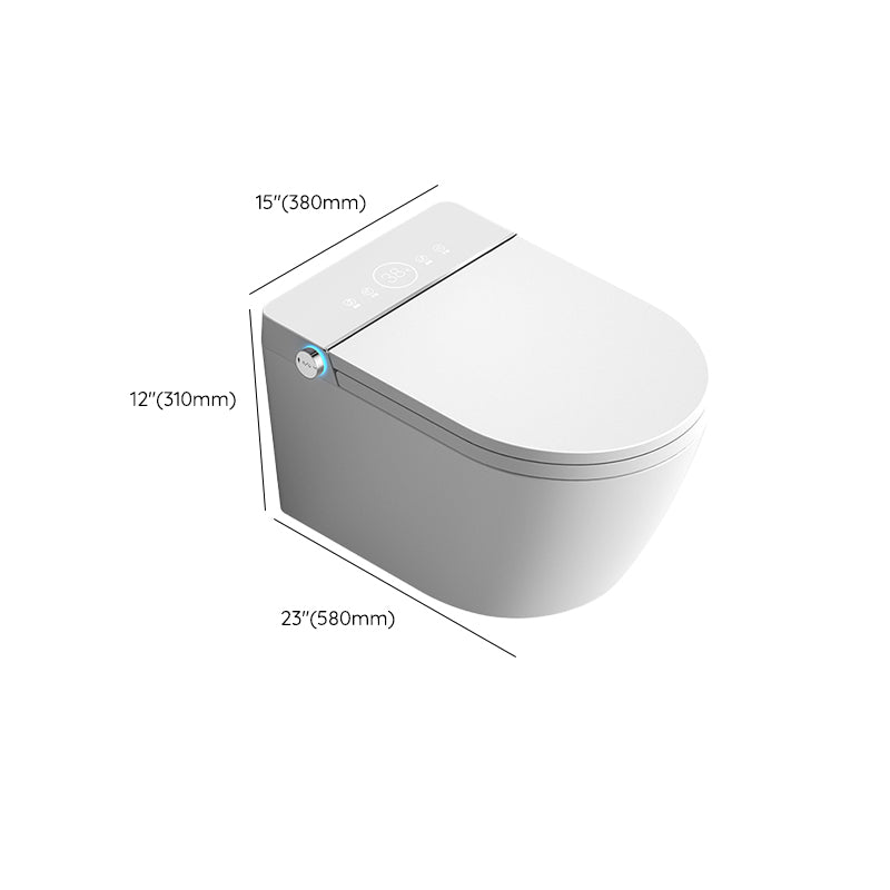 Antimicrobial Smart Wall Mounted Bidet Temperature Control Toilet Clearhalo 'Bathroom Remodel & Bathroom Fixtures' 'Bidets' 'Home Improvement' 'home_improvement' 'home_improvement_bidets' 'Toilets & Bidets' 6718079