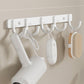 Contemporary Bathroom Hardware Set in White with Bath Shelf/Towel Bar/Paper Holder Clearhalo 'Bathroom Hardware Sets' 'Bathroom Hardware' 'Bathroom Remodel & Bathroom Fixtures' 'bathroom_hardware_sets' 'Home Improvement' 'home_improvement' 'home_improvement_bathroom_hardware_sets' 6718097