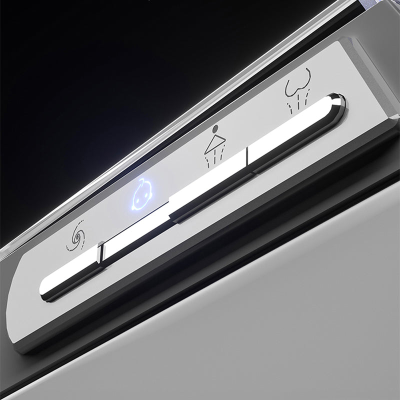 Contemporary Elongated Wall Hung Toilet Set with Heated Seat Clearhalo 'Bathroom Remodel & Bathroom Fixtures' 'Bidets' 'Home Improvement' 'home_improvement' 'home_improvement_bidets' 'Toilets & Bidets' 6718270