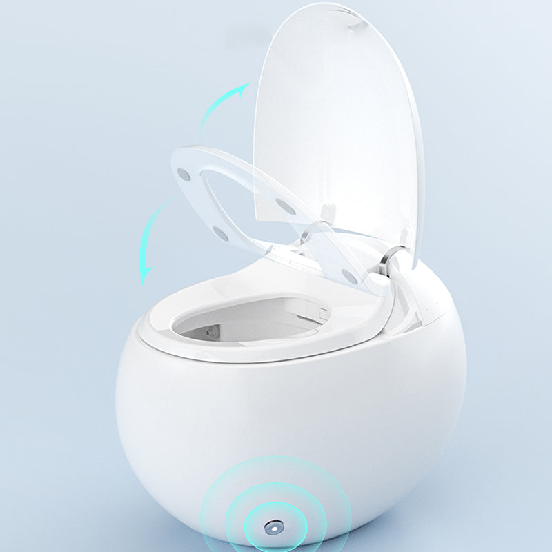 21.25" High White Round Bidet with Heated Seat Ceramic Floor Mount Bidet Clearhalo 'Bathroom Remodel & Bathroom Fixtures' 'Bidets' 'Home Improvement' 'home_improvement' 'home_improvement_bidets' 'Toilets & Bidets' 6718284