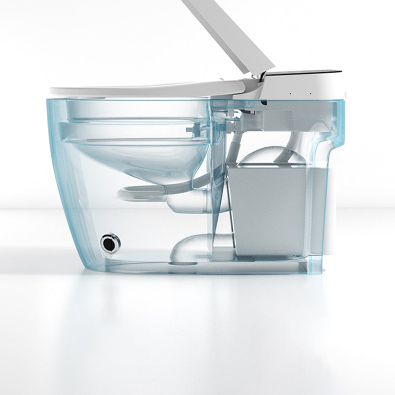 White Finish Smart Bidet Warm Air Dryer Floor Standing Bidet Clearhalo 'Bathroom Remodel & Bathroom Fixtures' 'Bidets' 'Home Improvement' 'home_improvement' 'home_improvement_bidets' 'Toilets & Bidets' 6718303