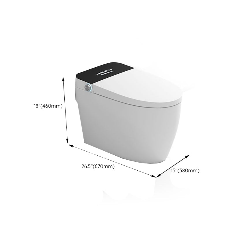 White Finish Smart Bidet Warm Air Dryer Floor Standing Bidet Clearhalo 'Bathroom Remodel & Bathroom Fixtures' 'Bidets' 'Home Improvement' 'home_improvement' 'home_improvement_bidets' 'Toilets & Bidets' 6718307
