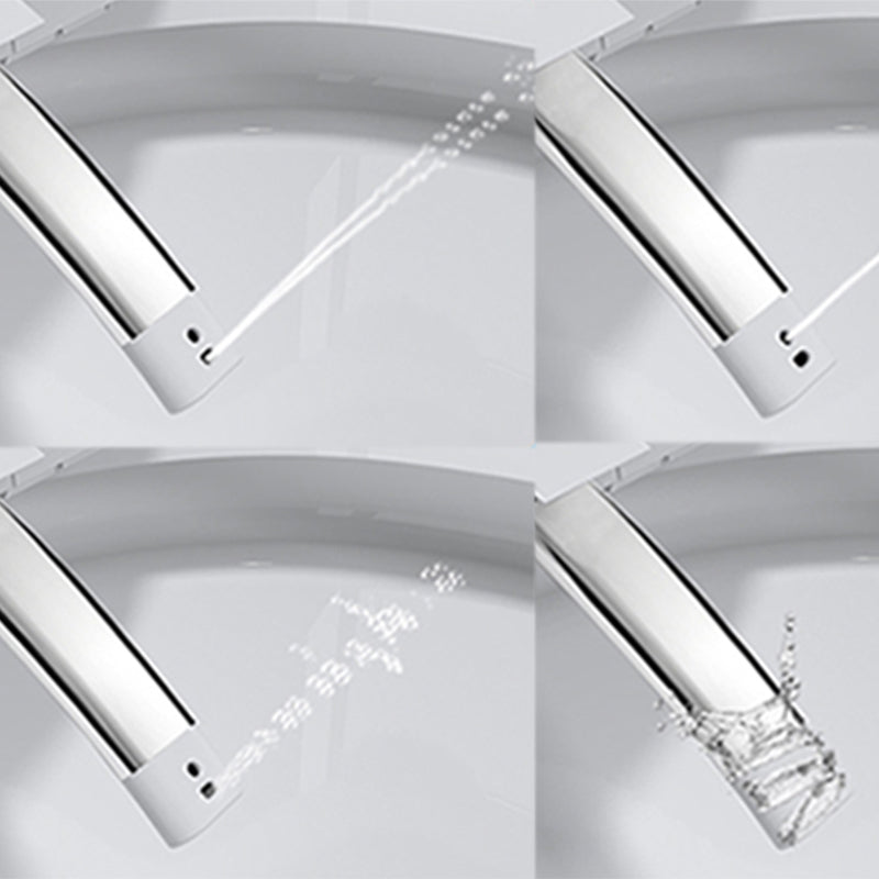 Temperature Control Wall Hung Toilet Ceramic Foot Sensor Bidet Clearhalo 'Bathroom Remodel & Bathroom Fixtures' 'Bidets' 'Home Improvement' 'home_improvement' 'home_improvement_bidets' 'Toilets & Bidets' 6718330