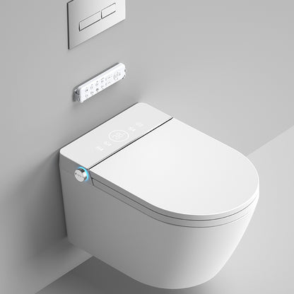 Unlimited Warm WaterWall Hung Toilet in White 14.95 inch Long Automatic Lid Clearhalo 'Bathroom Remodel & Bathroom Fixtures' 'Bidets' 'Home Improvement' 'home_improvement' 'home_improvement_bidets' 'Toilets & Bidets' 6718346