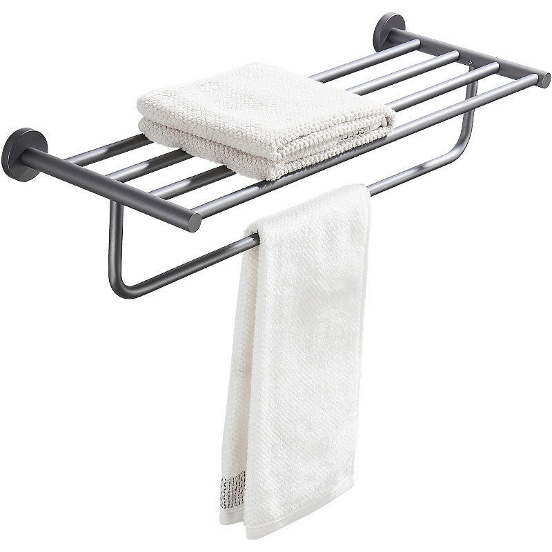 Traditional Gray Brass Bath Hardware Set Towel Bar Bathroom Hardware Set Clearhalo 'Bathroom Hardware Sets' 'Bathroom Hardware' 'Bathroom Remodel & Bathroom Fixtures' 'bathroom_hardware_sets' 'Home Improvement' 'home_improvement' 'home_improvement_bathroom_hardware_sets' 6718612