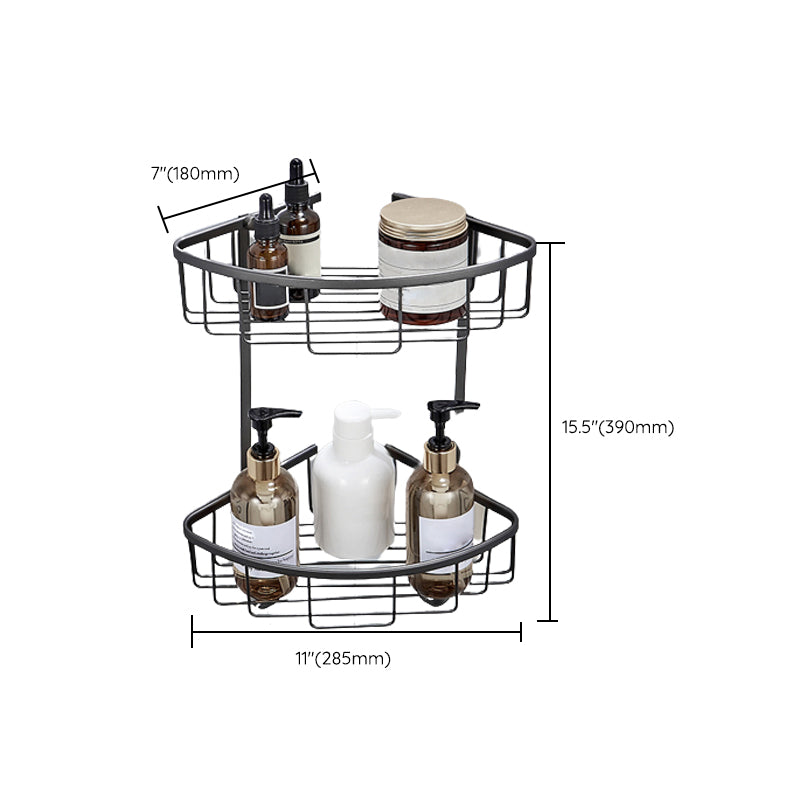 Traditional Gray Brass Bath Hardware Set Towel Bar Bathroom Hardware Set Clearhalo 'Bathroom Hardware Sets' 'Bathroom Hardware' 'Bathroom Remodel & Bathroom Fixtures' 'bathroom_hardware_sets' 'Home Improvement' 'home_improvement' 'home_improvement_bathroom_hardware_sets' 6718630