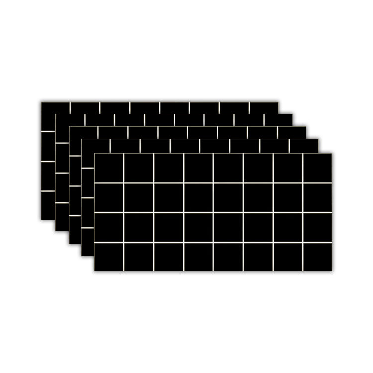 Classical Mosaic Backsplash Tile Peel and Stick Backsplash Tile for Kitchen Black Clearhalo 'Flooring 'Home Improvement' 'home_improvement' 'home_improvement_peel_stick_blacksplash' 'Peel & Stick Backsplash Tile' 'peel_stick_blacksplash' 'Walls & Ceilings' Walls and Ceiling' 6719569