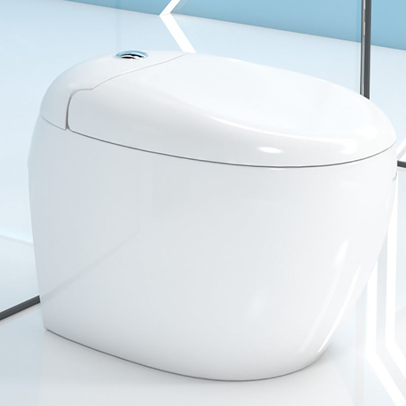 Modern Polished Finish Ceramic Toilet Indoor All-In-One Toilet Bowl White 16" Clearhalo 'Bathroom Remodel & Bathroom Fixtures' 'Home Improvement' 'home_improvement' 'home_improvement_toilets' 'Toilets & Bidets' 'Toilets' 6719655